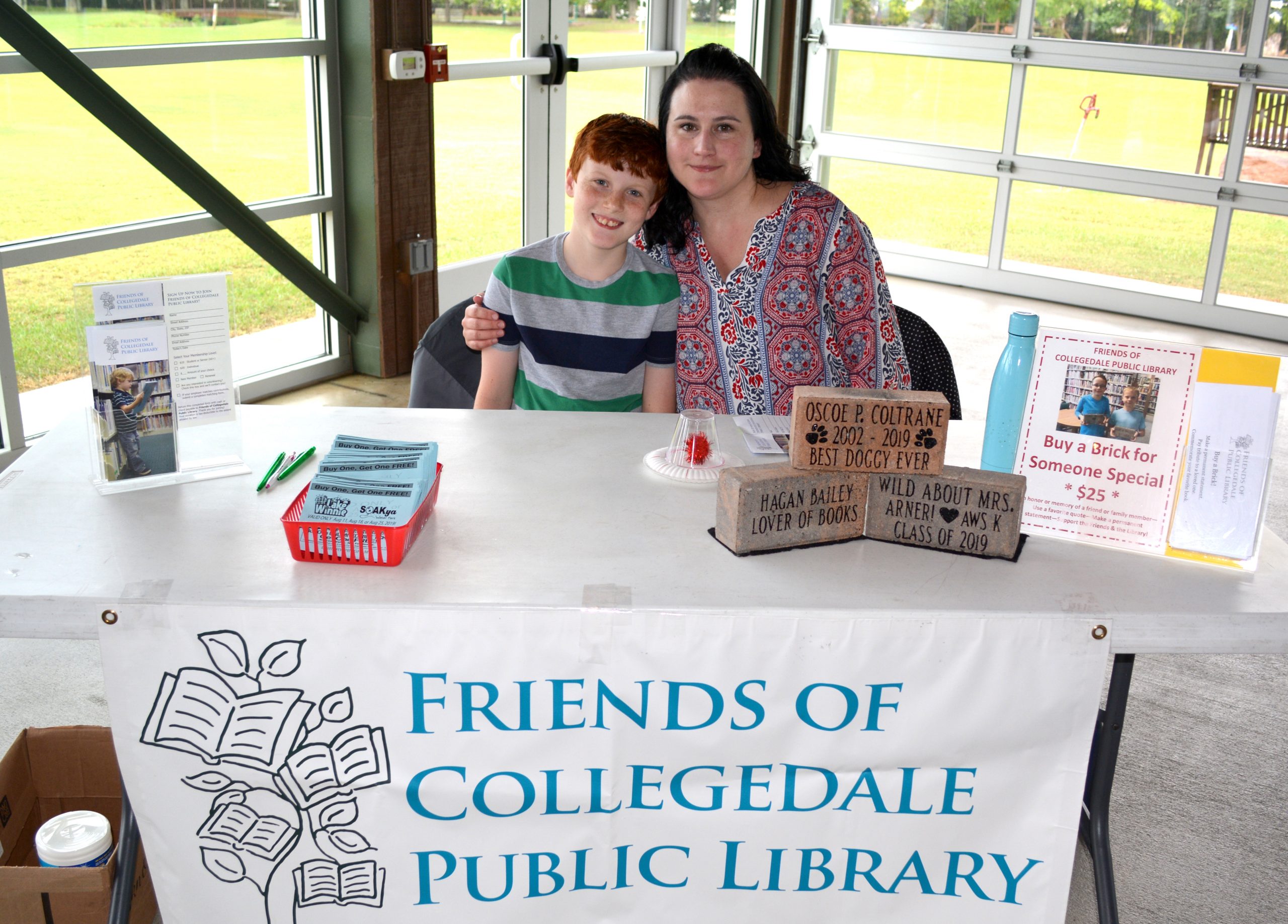 Photo of Friends of the Collgedale Public Library volunteers at a library event.