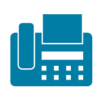 Icon of a fax machine