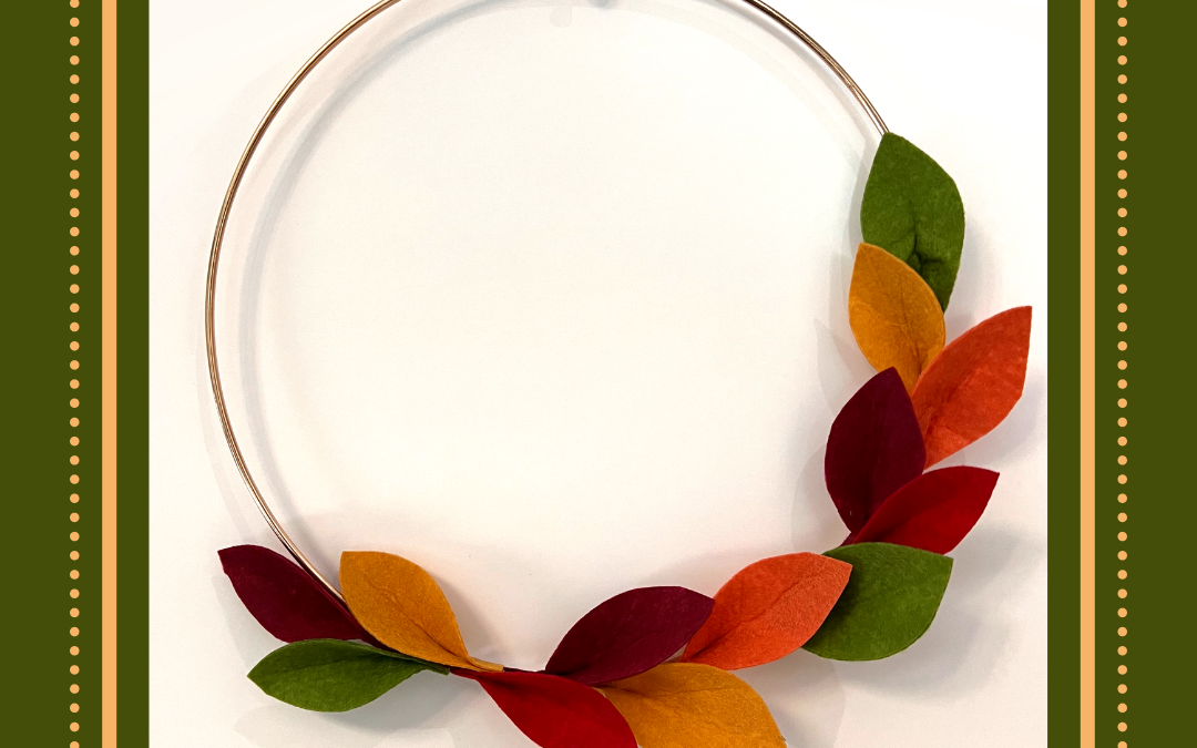 Adult Craft: Felt Leaf Wreath