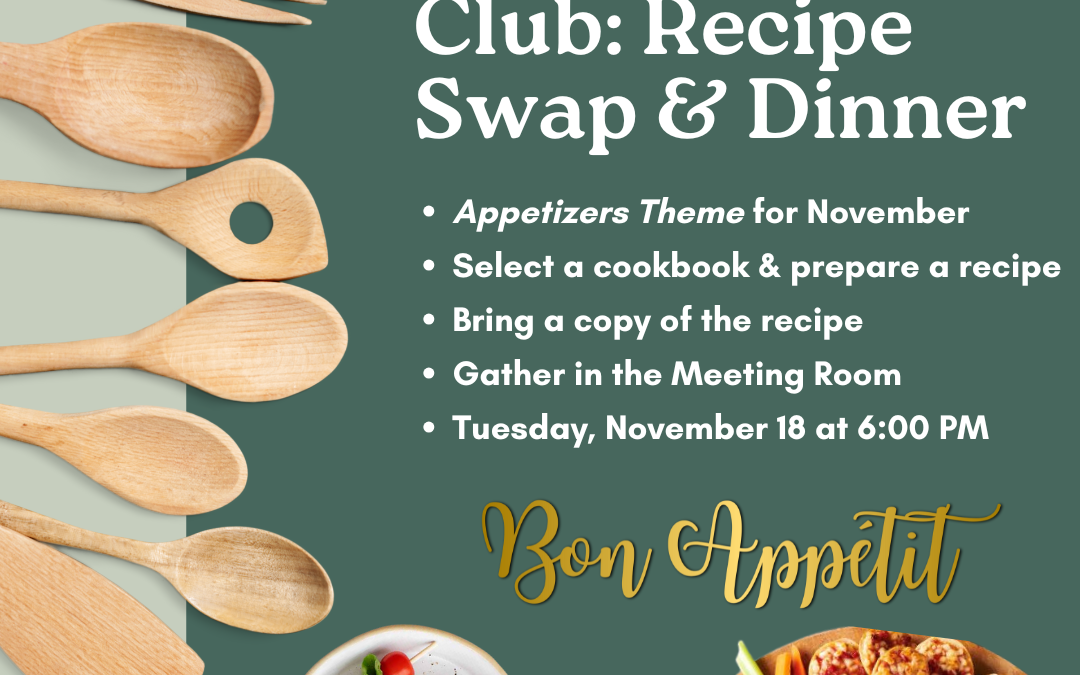 November Cookbook Club: Appetizers!